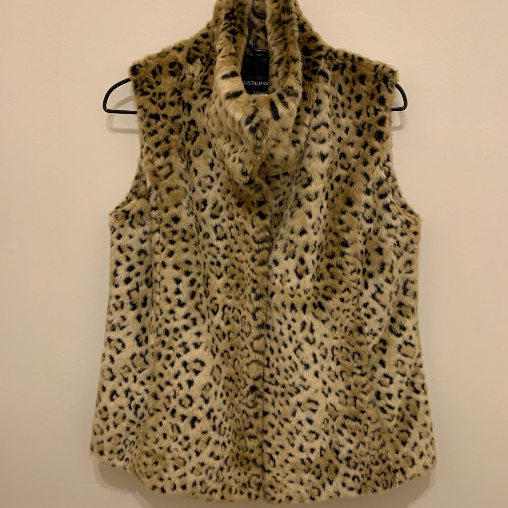 🔥EUC — Kristen Blake Leopard Vest